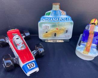  03 Vintage Indy snowmobile Decanters