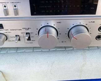 Akai Model  GXF80 Stereo Cassette Deck And A Samsung DVD VCR Player