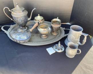 Silver Plated Tray And More