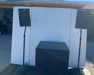 KLH Audio Powered Subwoofer And Speakers