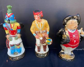 Vintage Hopi Kachina And Senator Decanters