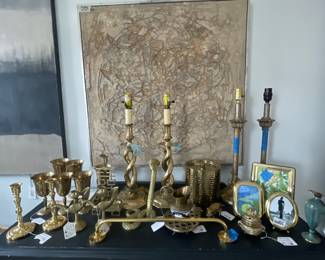 More brass lamps & Decor