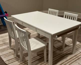 Pottery Barn kids craft table & chairs