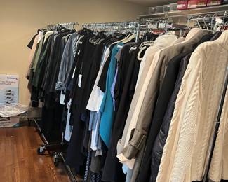 SO MANY womens sz 8.5-9 shoes and M/L clothes