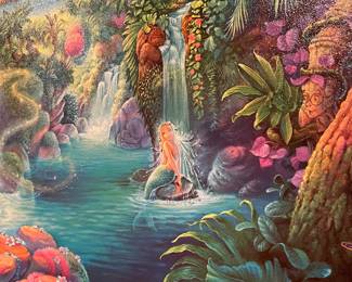 Tom duBois 1990s Disney Discovery prints - full set of 5 - Alice, Pinocchio, Cinderella, Snow White, Peter Pan