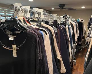 SO MANY womens sz 8.5-9 shoes and M/L clothes