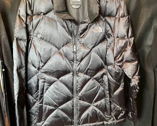 The North Face puffy down jackets