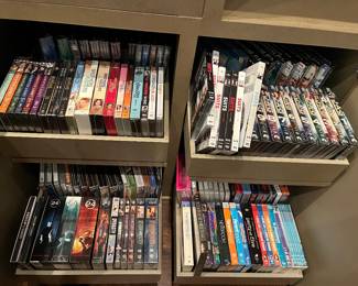 loads of DVDs, CDs, VHS - movies, tv series, Disney