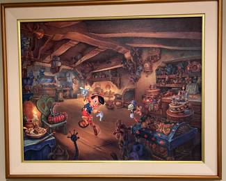 Tom duBois 1990s Disney Discovery prints - full set of 5 - Alice, Pinocchio, Cinderella, Snow White, Peter Pan