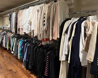 Loads of women’s better clothes Eileen Fisher, Lafayette 148, St. John, Ralph Lauren, Chicos