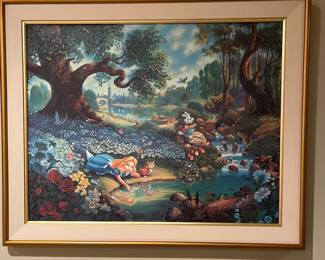 Tom duBois 1990s Disney Discovery prints - full set of 5 - Alice, Pinocchio, Cinderella, Snow White, Peter Pan