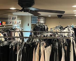 SO MANY womens sz 8.5-9 shoes and M/L clothes