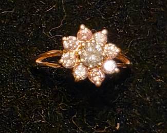 14K and Diamonds ring 