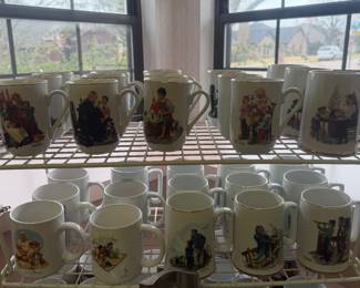 Norman Rockwell mugs