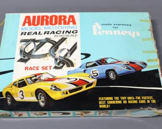 Aurora Model Motoring "Real Racing" HO Scale Slot Car Set