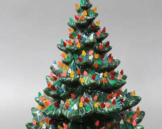 Lighted Ceramic Christmas Tree