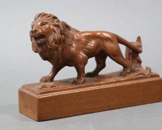 Wooden Carved Lion