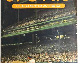 First Issue Sports Illustrated Aug 16, 1954 with 3 panel Tops Baseball Cards Insert
