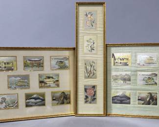 Japanese Art on Silk