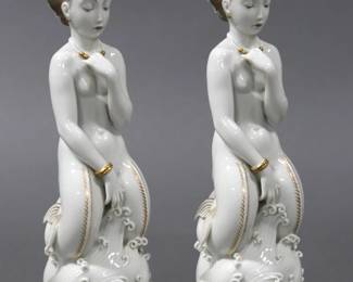 Royal Copenhagen Mermaid Figurines - Rare 