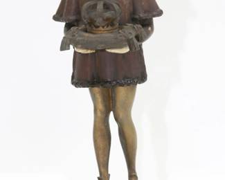 Louis Sosson Gilt Bronze and Carved Wood Sculpture - France early 1900's