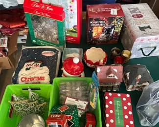 Christmas craft supplies and decor