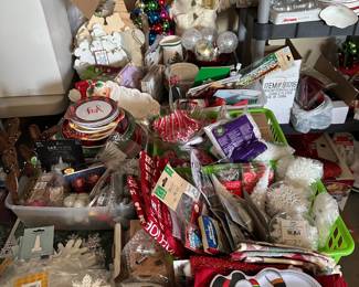 Christmas craft supplies and Decor