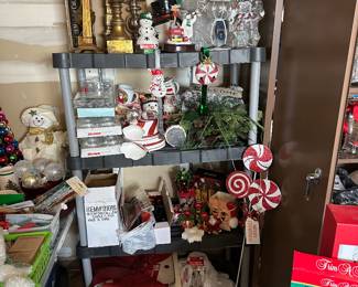 Christmas craft supplies and decor