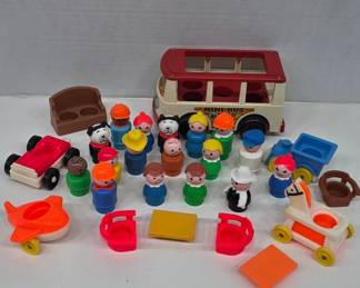 Fisher-Price Toy Set with Mini Bus