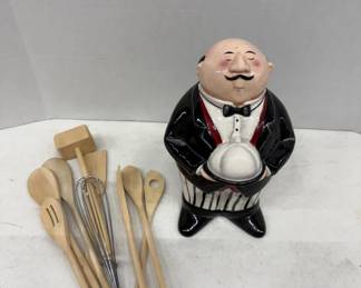 Ceramic Chef Utensil Holder