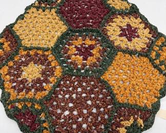 Handmade Crocheted Round Tablecloth