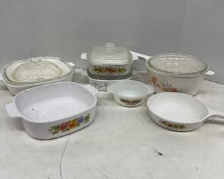 Corning Ware and Pyrex Dishes with Lids