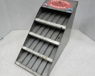 Coats & Clark Metal Zipper Display Stand