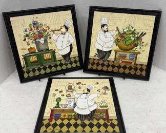 Framed Chef-Themed Wall Art Decor