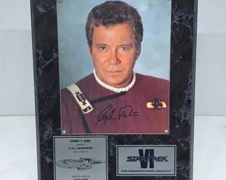 William Shatner Signed Limited Edition Plaque