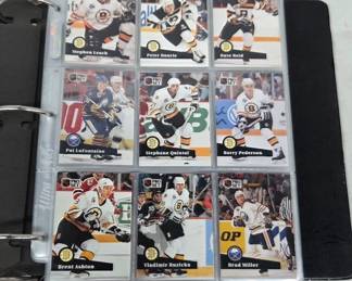 Binder With Assorted Hockey Cards