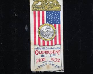 1892 Columbus Day Celebration Ribbon