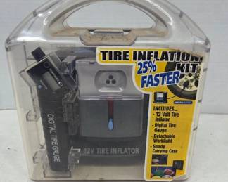 12V Tire Inflator Kit With Digital Gauge