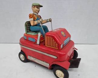 Vintage Tin Toy Forklift by Modern Toys