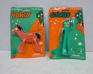 Gumby and Pokey Bendable Figures in Packaging