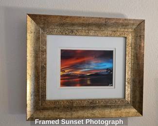 Framed Sunset Photograph
