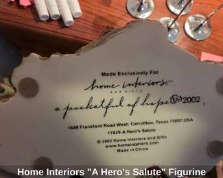Home Interiors A Heros Salute Figurine second image