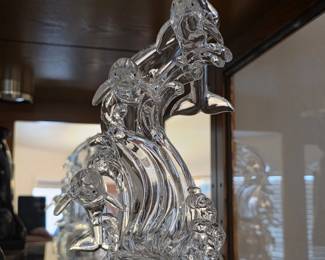 Crystal Dolphin Statue