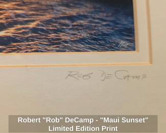 Robert Rob DeCamp  Maui Sunset Limited Edition Print