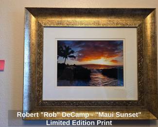 Robert Rob DeCamp  Maui Sunset Limited Edition Print second image