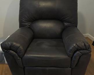 Brown Leather Recliner Chair