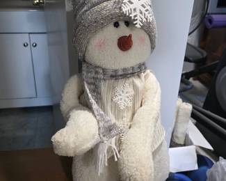 Plush Snowman Christmas Decoration