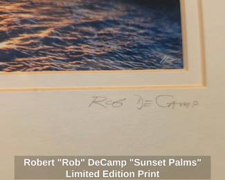 Robert Rob DeCamp Sunset Palms Limited Edition Print