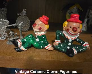 Vintage Ceramic Clown Figurines