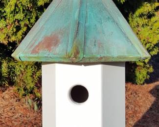 Handcrafted Copper Top Birdhouse by Don LaFratta – Wooden Expression